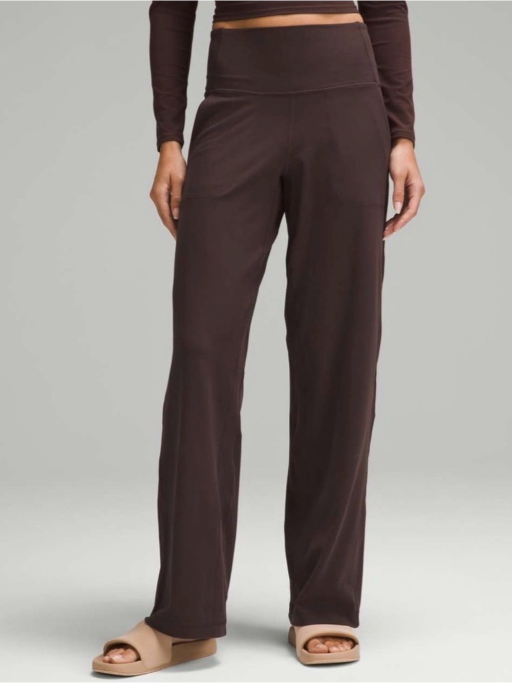 Lululemon Align wide leg yoga pants - espresso